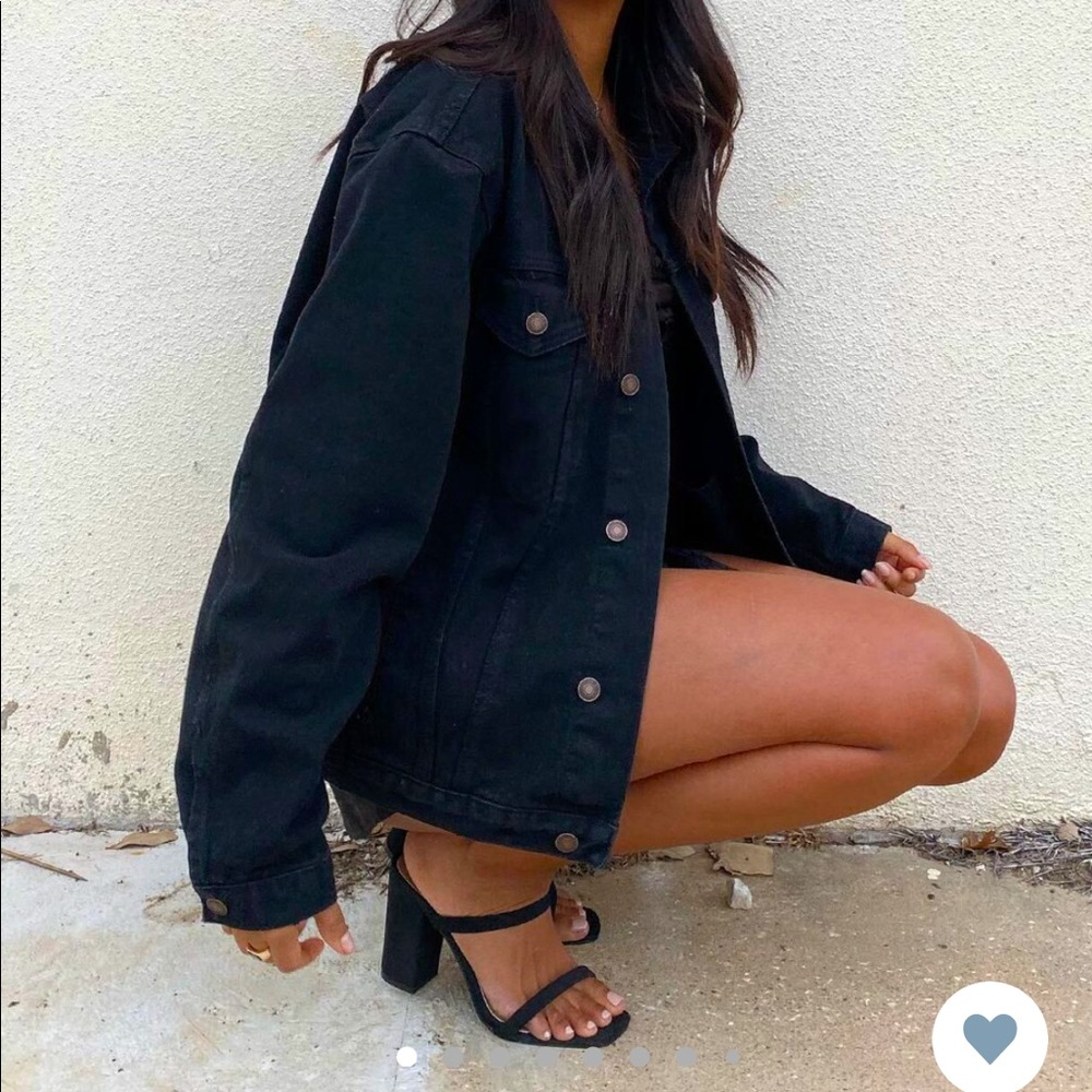 Princess Polly Black jean jacket